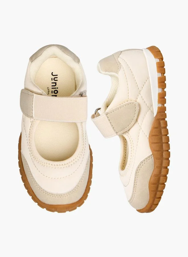 جونيورز حذاء ماري جين بناتي بشريط لاصق